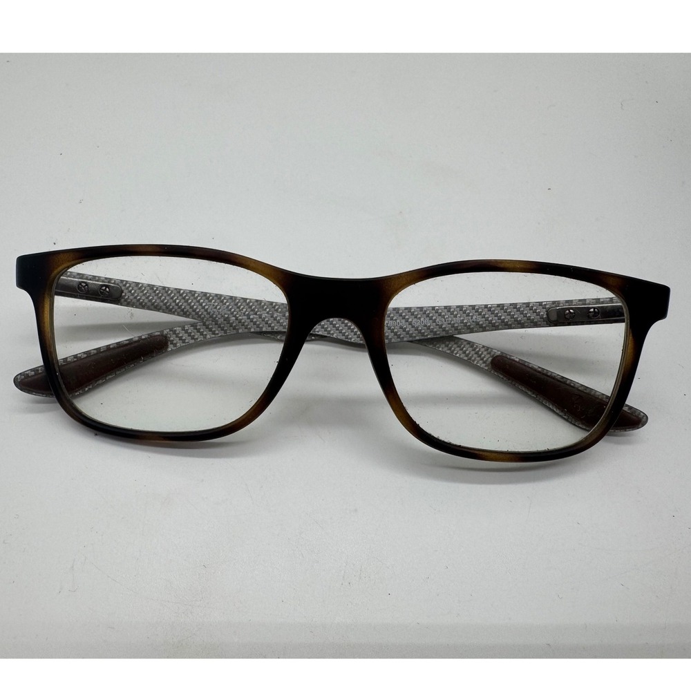 Ray-Ban RB 8903 5200 Carbon Fiber Tortoise Eyeglass Frames 53-18-145 Tech - Picture 2 of 8